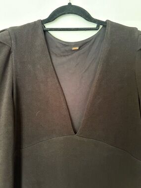 Free People Black Tunic with Metal Logo